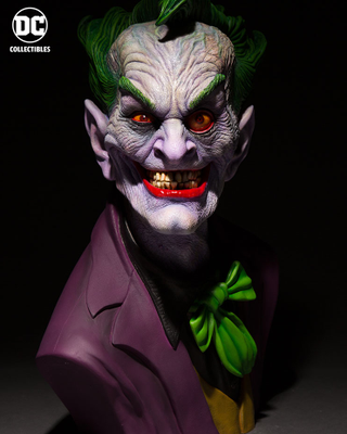 Illustration for article titled The Joker Gets a Truly Disturbing Bust Designed by Horror Master Rick Baker